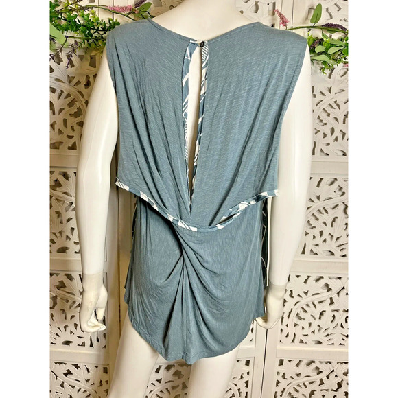 Anthropologie Dolan Women’s Astoria Twist Back Aztec Sleeveless Top Size XL - Picture 2 of 11